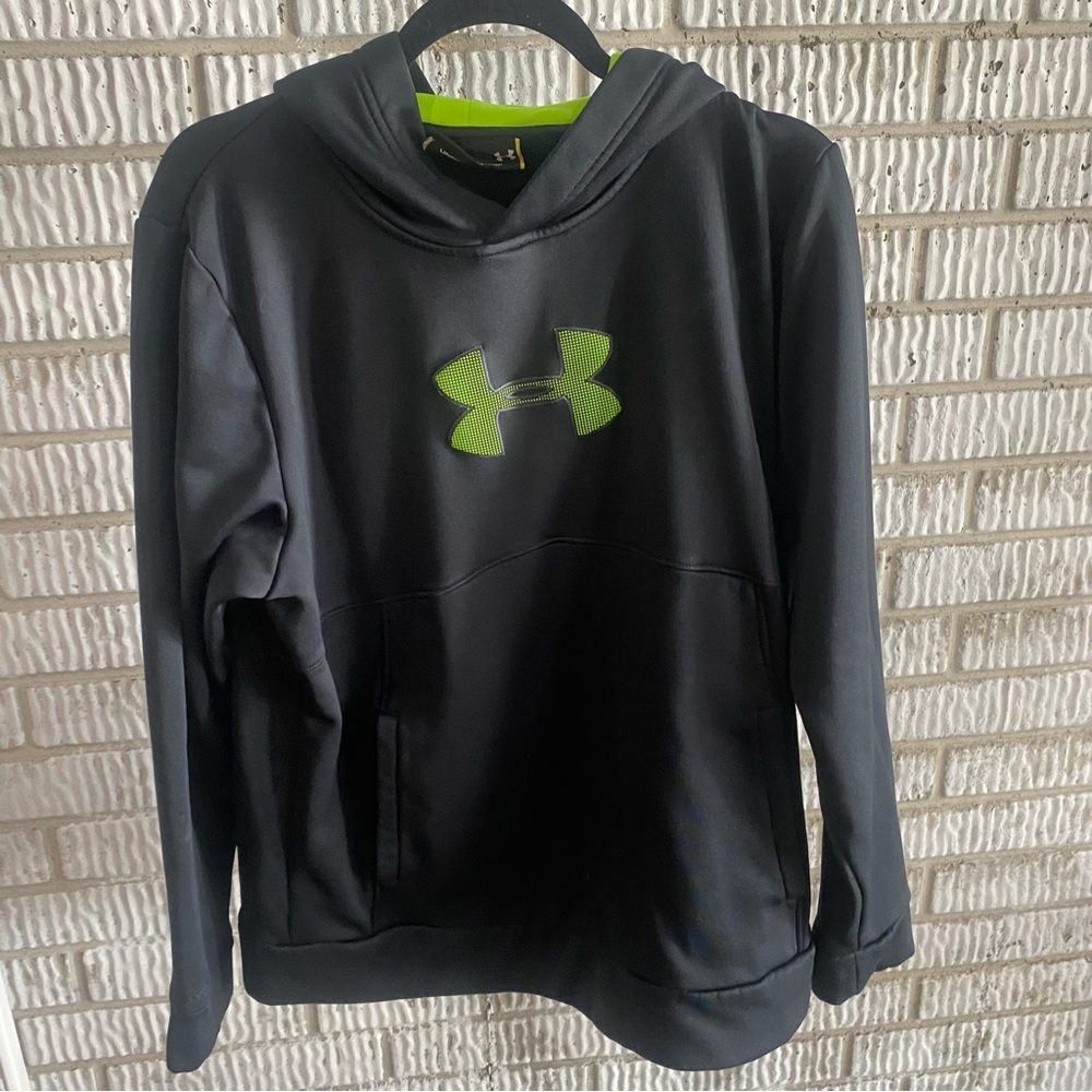 Under Armour Black and Green Hoodie